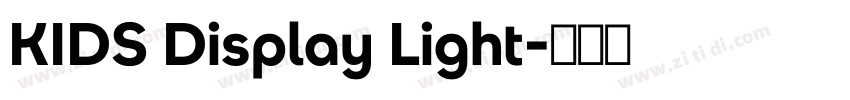 KIDS Display Light字体转换